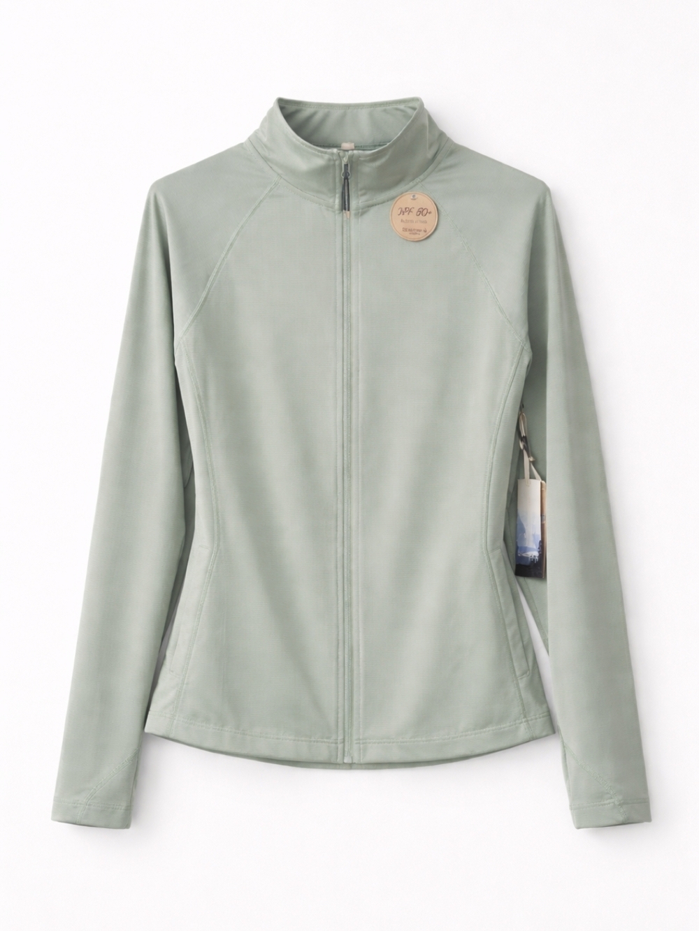 Women's Light Sage Full-Zip Jacket